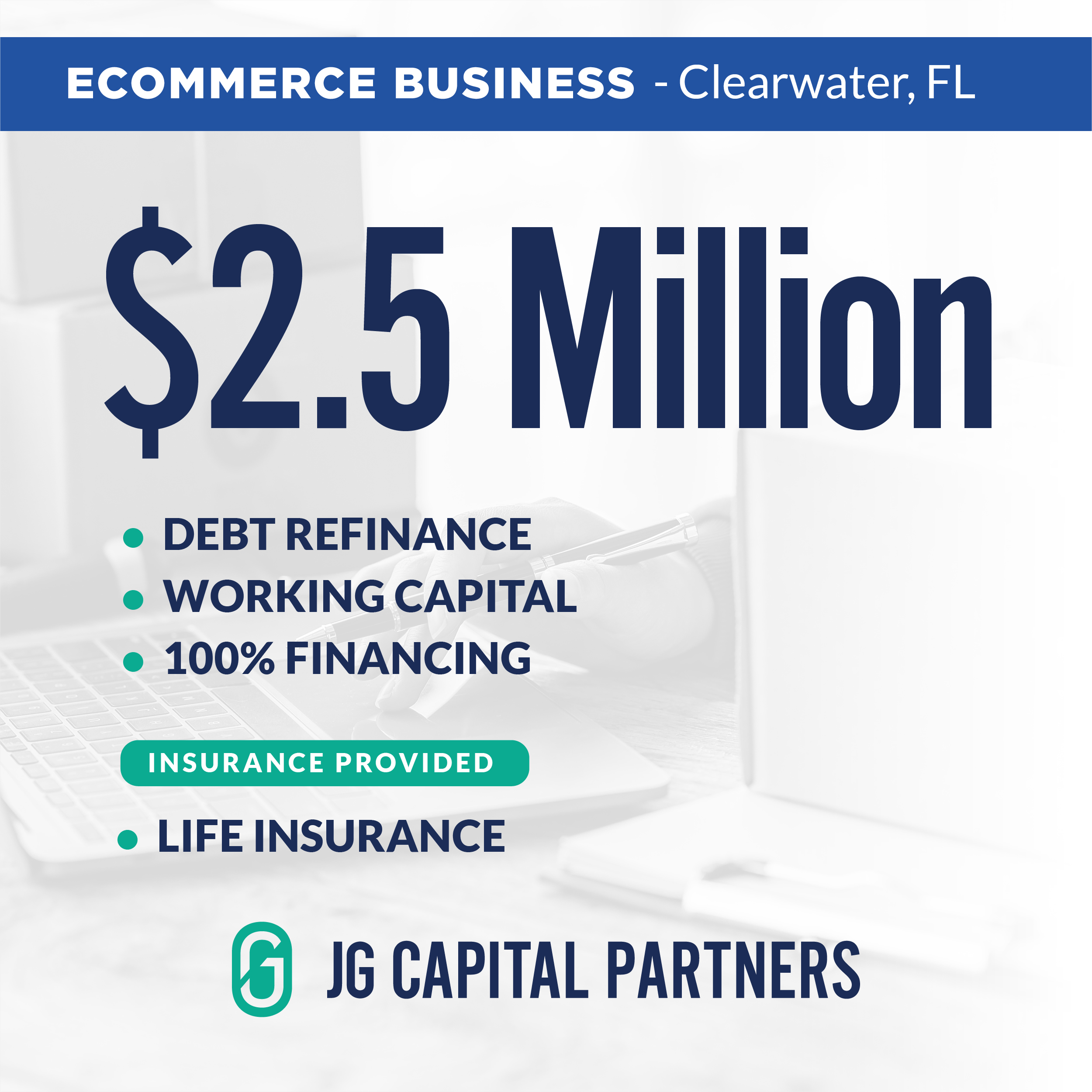 2,500,000-Ecommerce Business - Clearwater, FL-Group Post-JGCP_2500 x 2500